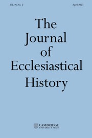 The Journal of Ecclesiastical History